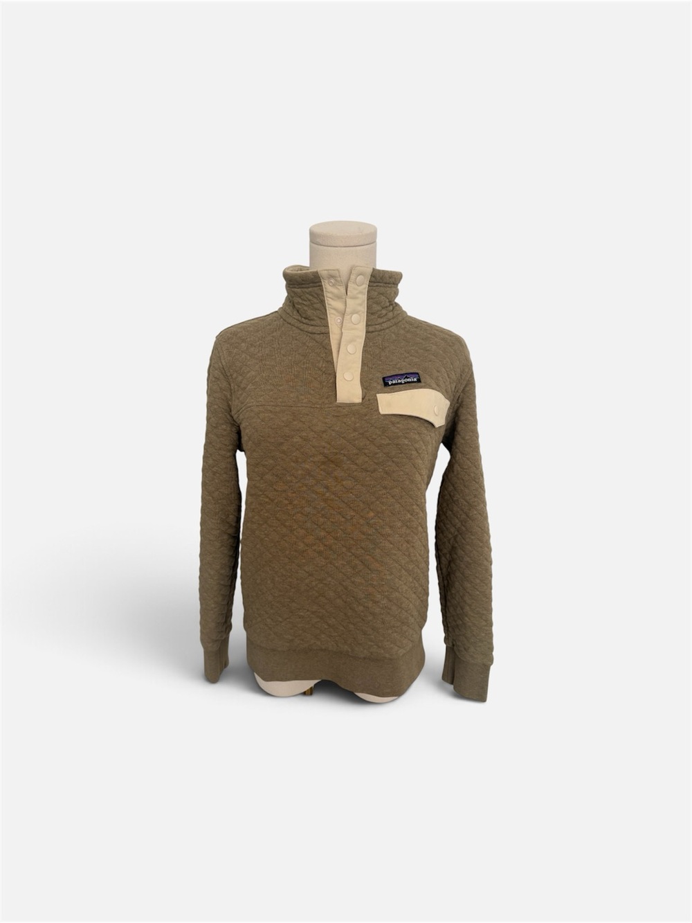 Patagonia Khaki Snap Sweater